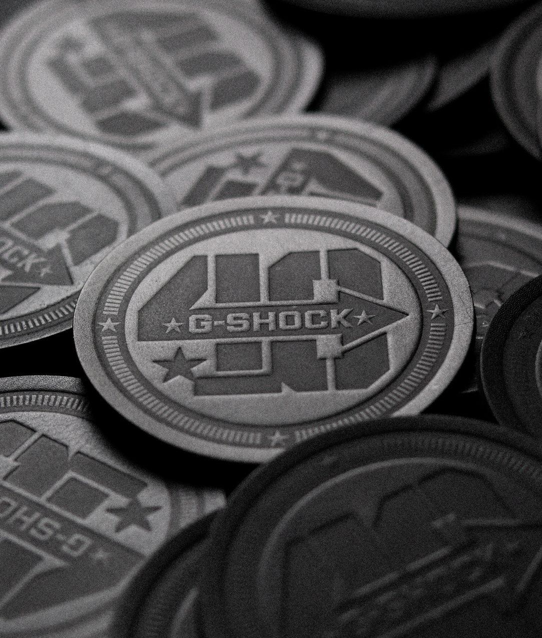 G-SHOCK loqosu basılmış dəri altlıqlar
